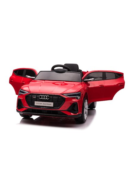 Kinderfahrzeug - Elektro Auto Audi E-Tron - lizenziert - 12V7AH Akku und 4 Motoren- 2,4Ghz + MP3 + Leder + EVA-Rot