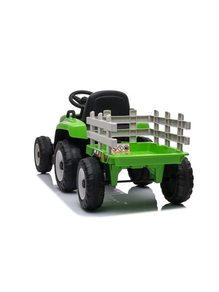 Kinderfahrzeug - Elektro Auto Traktor mit Anhänger - 12V7A Akku,2 Motoren