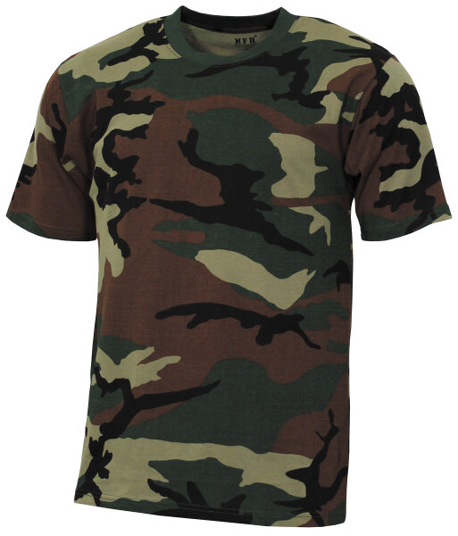 US T-Shirt, "Streetstyle",woodland, 140-145 g/m²