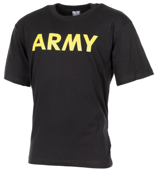 T-Shirt, bedruckt, "Army",schwarz