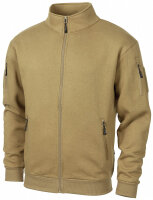 Sweatjacke, "Tactical",coyote tan