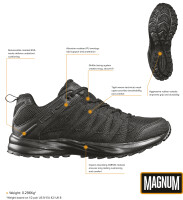 Halbschuhe, "MAGNUM", Storm Trail Lite, schwarz