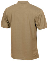 Poloshirt, coyote tan,mit Knopfleiste