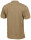 Poloshirt, coyote tan,mit Knopfleiste