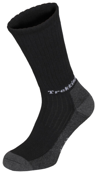 Trekkingsocken, "Lusen",schwarz, Frotteesohle