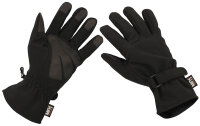 Fingerhandschuhe, Soft Shell,schwarz