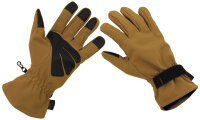 Fingerhandschuhe, Soft Shell,coyote tan