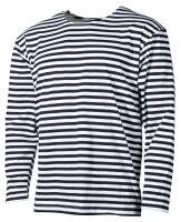 Russ. Marine Shirt,weiß-blau, langarm, Sommer