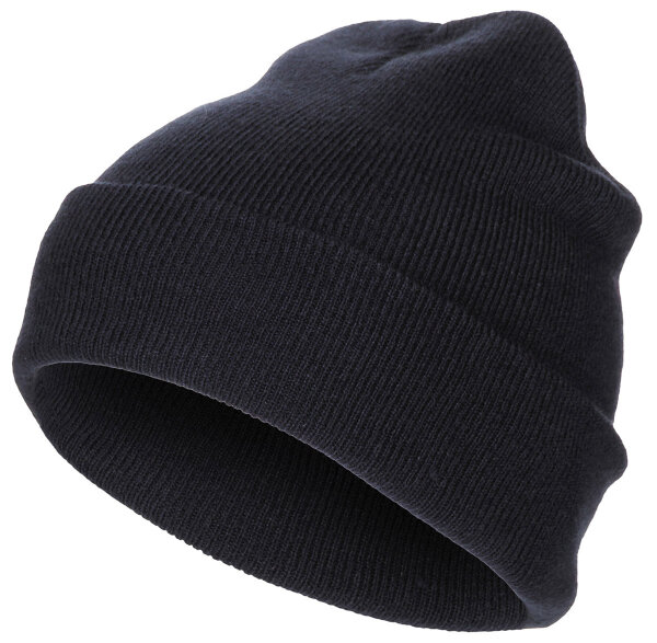 BW Rollstrickmütze Watch Cap Rollmütze fein gestrickt  Navy