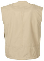 Outdoor Weste, khaki, Microfaser