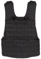 Weste, "Molle II", mit Futter, Schwarz, Modular...