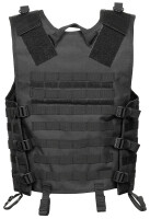 Weste, "Molle light", Schwarz, Modular System