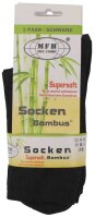 Socken "Bambus" Schwarz 3-er Pack