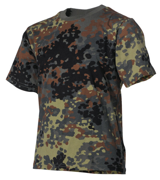 Kinder T-Shirt, flecktarn, halbarm