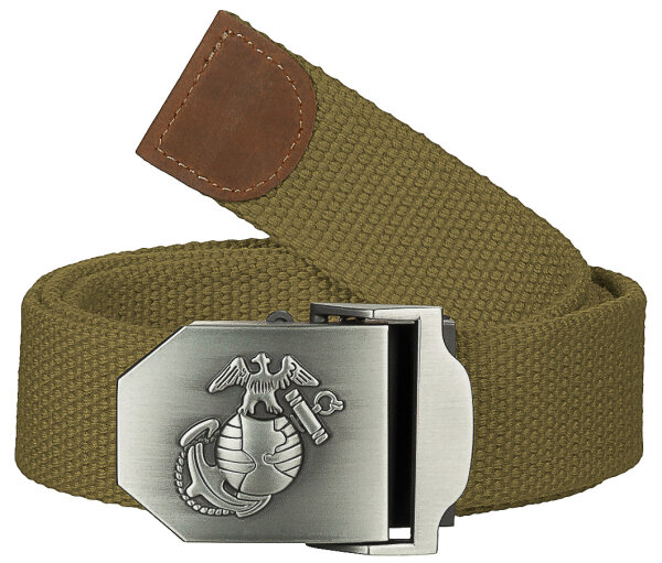 USMC Hosengürtel, 40 mm, Metallkastens., coyote tan