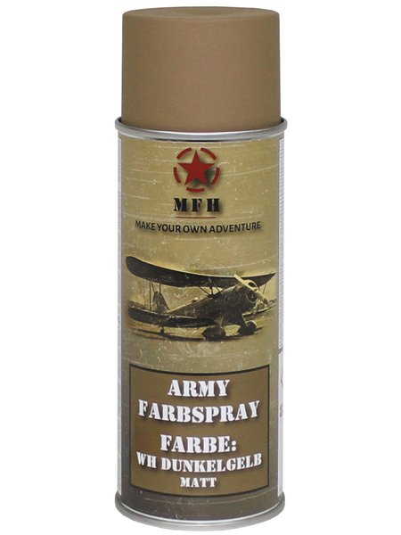 Aérosol de couleur, Army WH JAUNE FONCE, faiblement, 400 ml