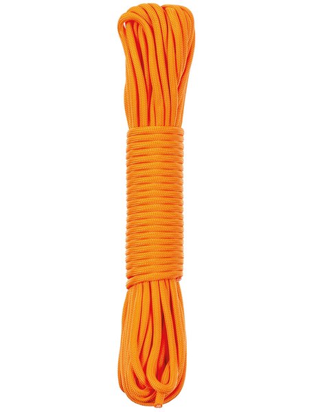 Parachute rope, orange, 100 FT, nylon