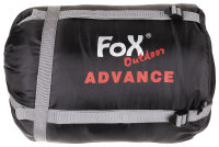 Mumienschlafsack "Advance" Schwarz/grau