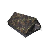 Zelt, "Minipack", 2 Personen, flecktarn, 213x137x97cm