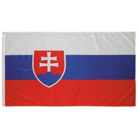 Bandeira, Eslováquia, poliéster, Gr. 90 x 150 cm