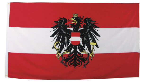 Fahne, Österreich, Polyester, Gr. 90 x 150 cm