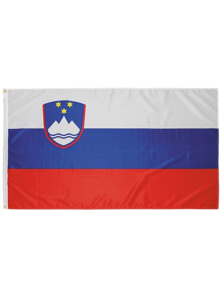 Bandeira, Eslovénia, poliéster, Gr. 90 x 150 cm