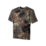 BW T-Shirt, halbarm, flecktarn, 160g/m² L