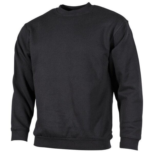 Sweatshirt, "PC" 340g/m², Schwarz S