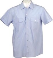 BW Damen Diensthemd Bluse hellblau Kurzarm gebr.