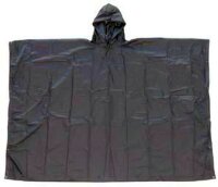 US Regenponcho Poncho Rip Stop Schwarz 144 x 223 cm