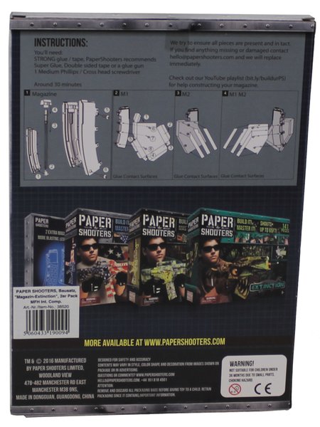 Equipo de construcción PAPER SHOOTERS el Magazin-Extinction 2do paquete