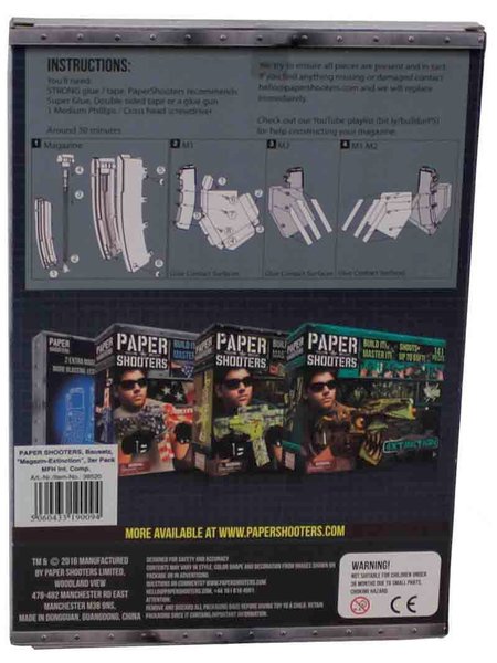 Kit PAPER SHOOTERS le Magazin-Extinction 2ème paquet