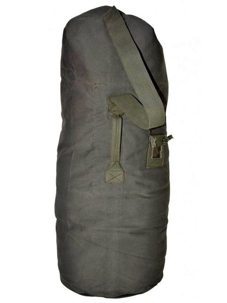 BW plunjezak met 1 draagriem Olijfzwart 120 l Army draagtas Packsack-rugzak