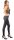 Damen Leggins Lopez im Leder Look Slim Fit Black