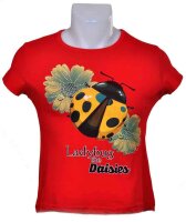 Mädchen T-Shirt Ladybug