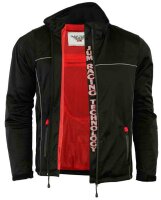 Motorrad Softshelljacke Schwarz mit Soft Foam EVO...