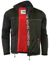 Motorrad Softshelljacke Schwarz mit Soft Foam EVO Protektoren