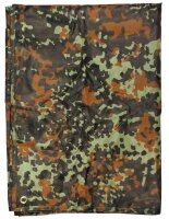 Mehrzweckplane flecktarn Tarp Notzelt Nässeschutz Basha