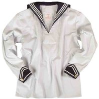 BW Marinehemd Weiß mit Marinekragen Matrosenhemd