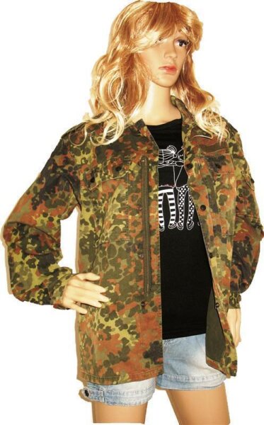 Military Army Camouflage Jacke Bundeswehr Blogger Hipster Khaki 34 36 38 XS S M