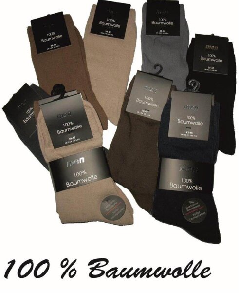 Socken Men 100% Baumwolle