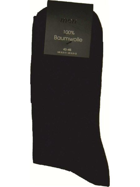 Socks Men 100% of cotton black 47-50 10 pairs