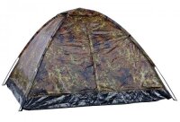 3 Mann Zelt Monodom Iglu Flecktarn Gr. 210x210x130 cm