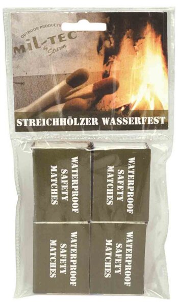 Streichhölzer Wasserfest 4 Schachteln