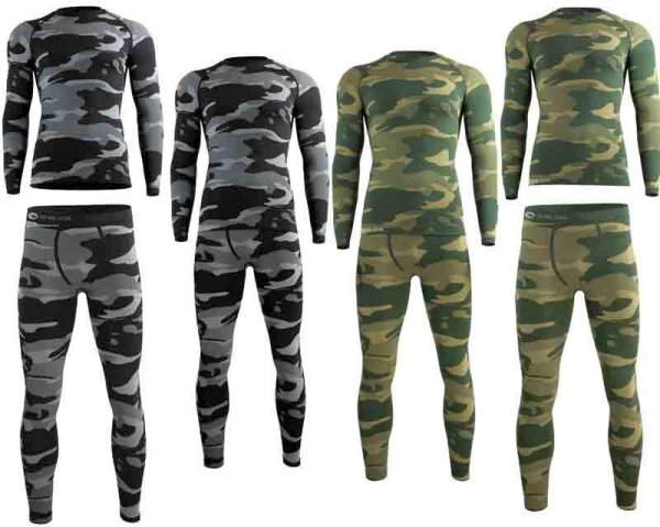 Herren Funktions Thermo Unterwäsche Camo