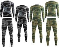 Herren Funktions Thermo Unterwäsche Camo