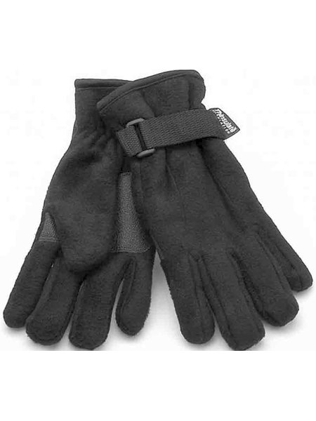 Fleece finger gloves with thinsulate lining and trimming
