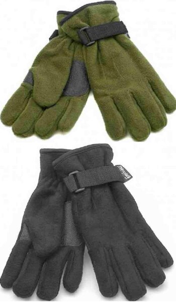 Fleece Fingerhandschuhe mit Thinsulatefütterung und Besatz