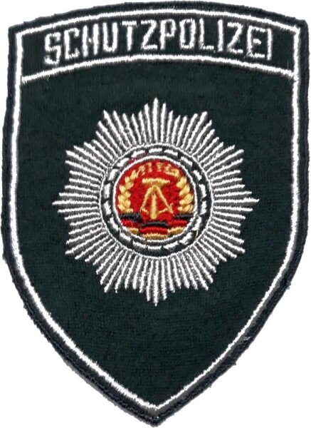 Original DDR Ärmelabzeichen Schutzpolizei blau