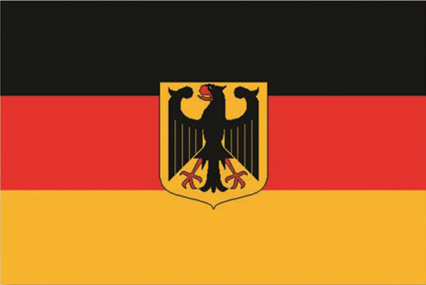 Flagge Deutschland mit Wappen 90 x 150 cm